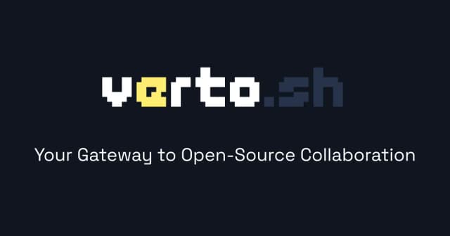 Meet verto.sh: Your Gateway to Open-Source Collaboration.