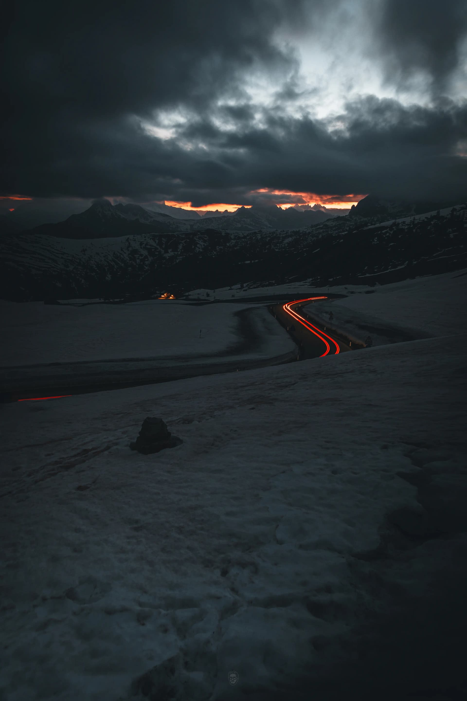 Fiery Twilight Trails